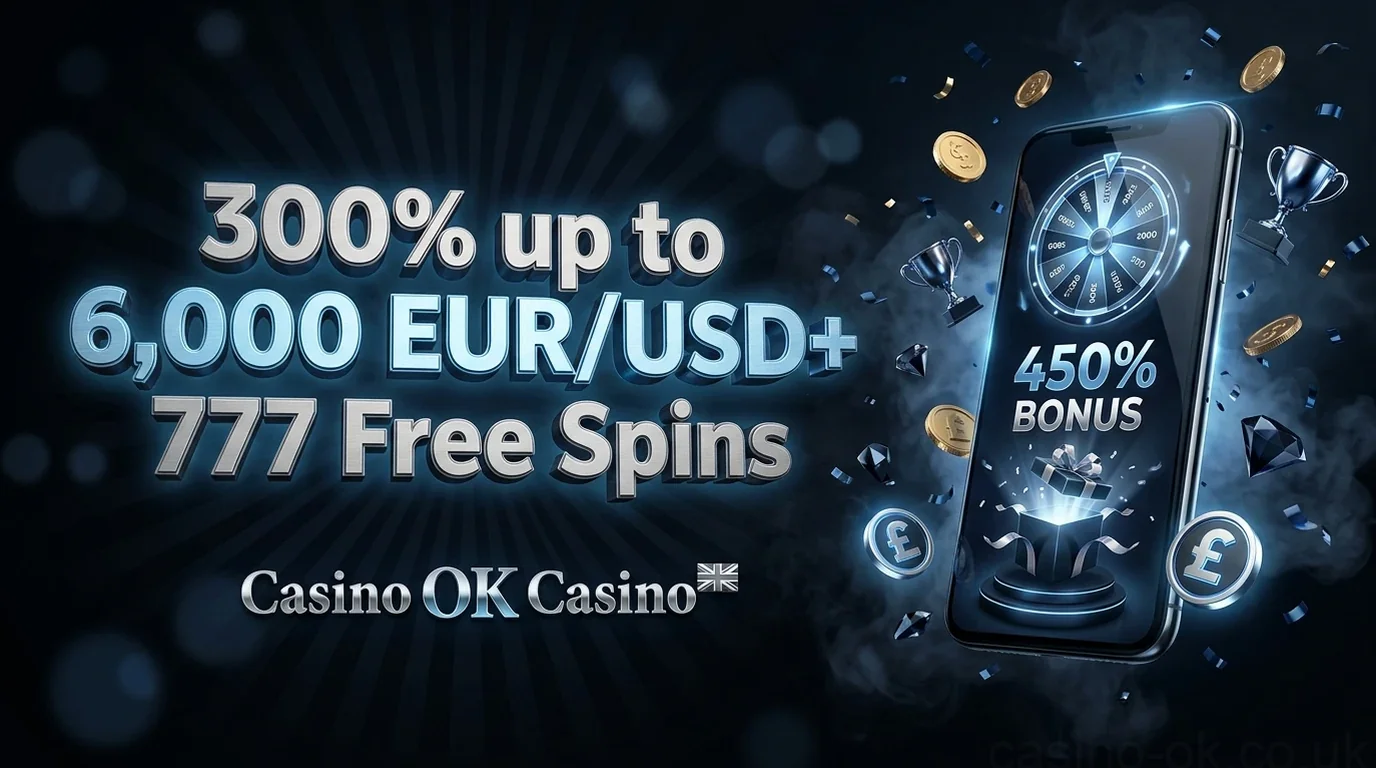 300% up to 6,000 EUR/USD+ 777 Free Spins